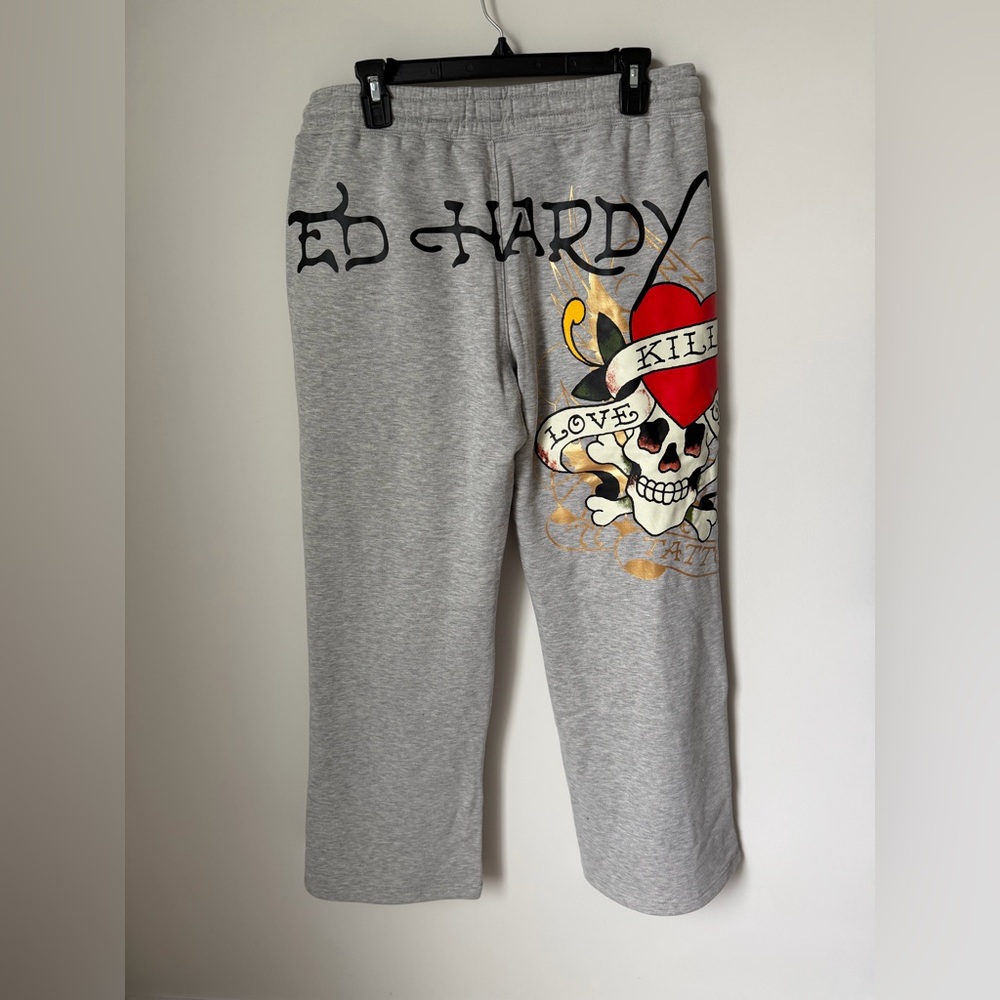 Ed Hardy Gray Sweatpants